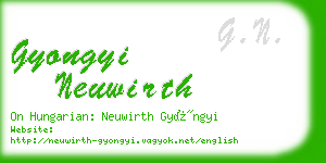 gyongyi neuwirth business card